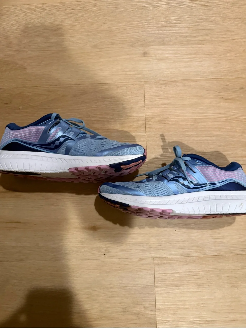 Saucony Ride ISO Women's Running Shoes Blue Purple Size 9.5